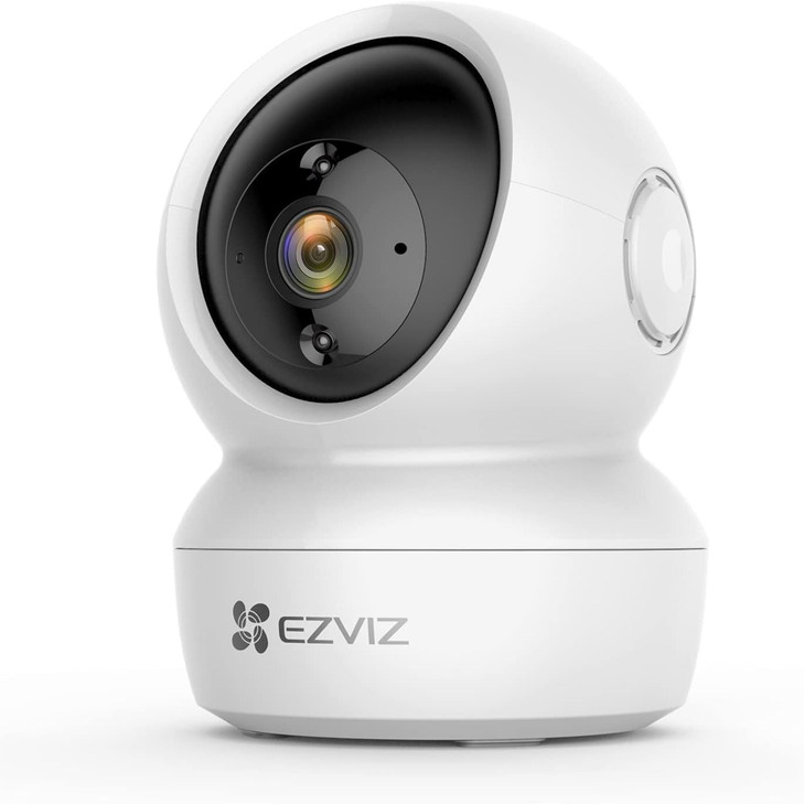 EZVIZ C6N 3MP Indoor WiFi Pan & Tilt Camera, Motion Detection with H.265 Video Technology, Smart Tracking, Smart Night Vision, Two-Way Talk - White