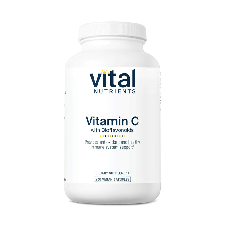 Vital Nutrients Vitamin C with Bioflavonoids - Vegan Supplement for Immune Support* - 1000mg Vitamin C and 500mg Citrus Bioflavonoid - Gluten, Dairy