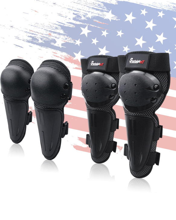 StarknightMT Kids Dirt Bike Elbow Knee Pads Protective Shin Guards Gear Set for Youth Motorcycle Motocross Mountain Biking Skateboard Skiing Skating