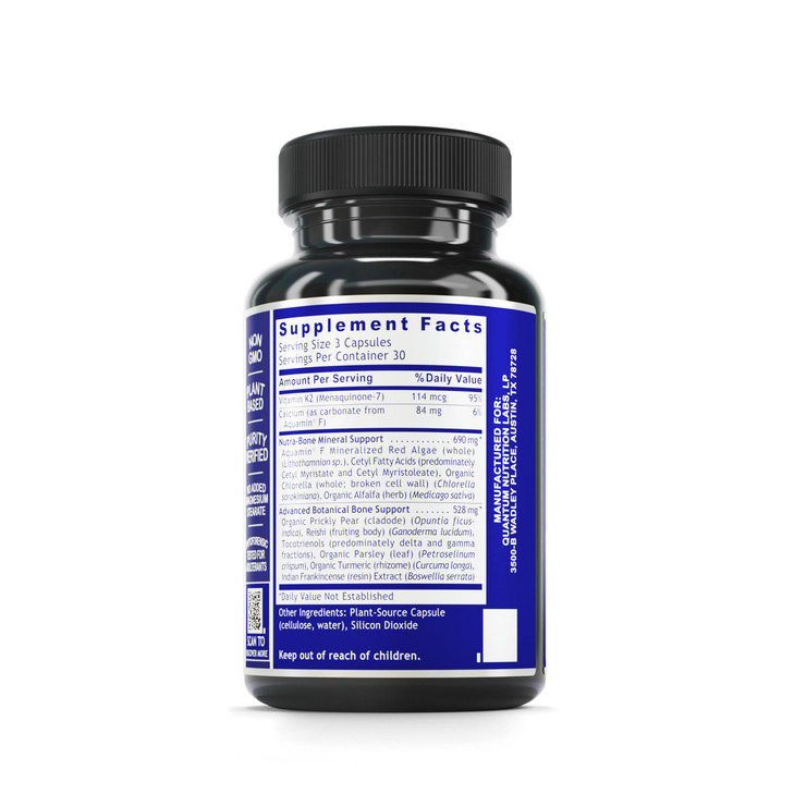 Quantum Nutrition Labs Quantum Bone Health - Bone Health Vitamins, Bone Strength Supplement for Women and Men, Organic Calcium Supplement with Fermen