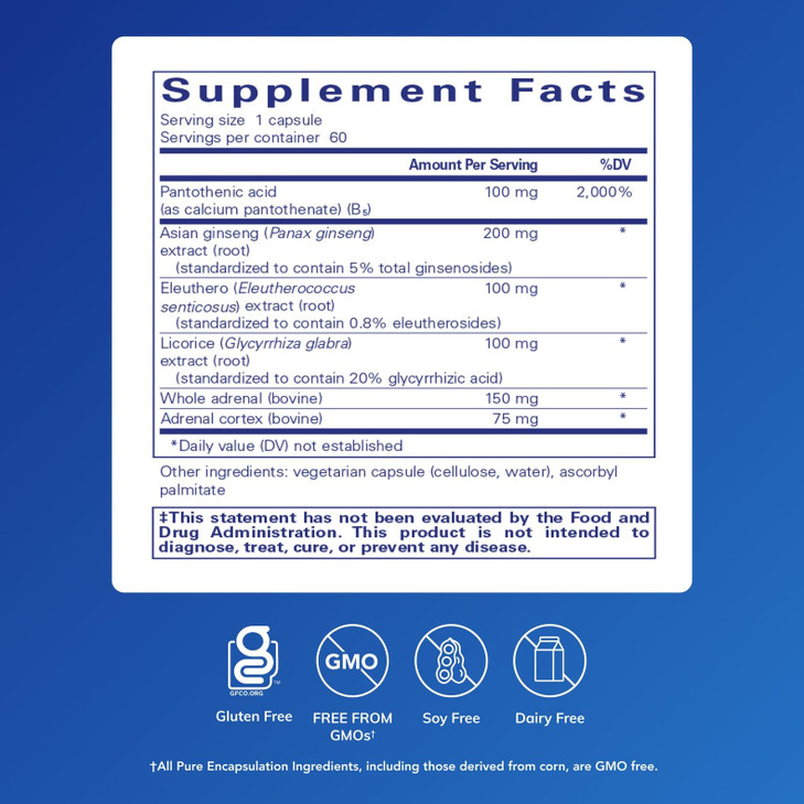 Pure Encapsulations ADR Formula | Supplement for Immune and Adrenal Gland Function Support* | 60 Capsules