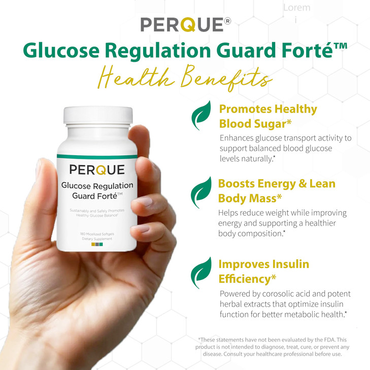 Perque Glucose Regulation Guard Forte - 180 Softgels by Perque