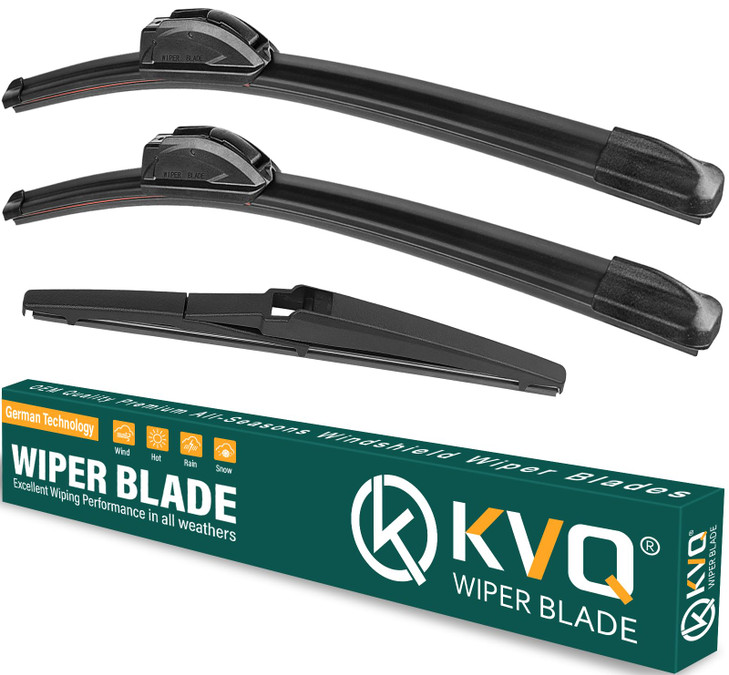 KVQ Windshield Wiper Blades Replacement for Hyundai Palisade 2020 2021 2022 2023 2024 2025,Original Equipment Replacement Front Rear Wiper Blade Set