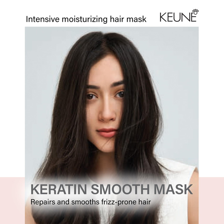 Keune Care Keratin Smooth Mask, Deep Conditioning & Repairing Treatment for Frizz-Prone Hair, 6.8 Fl Oz