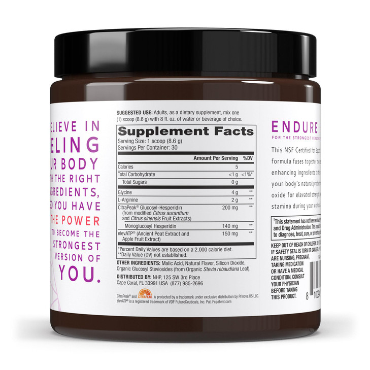 Pure Power Endurance Powder, Berry Blast Flavor, 9.1 oz (258 g), 30 Servings, 4 g of Glycine, 2 g of L-Arginine, 0 g of Sugar, Non-GMO, Dr. Mercola