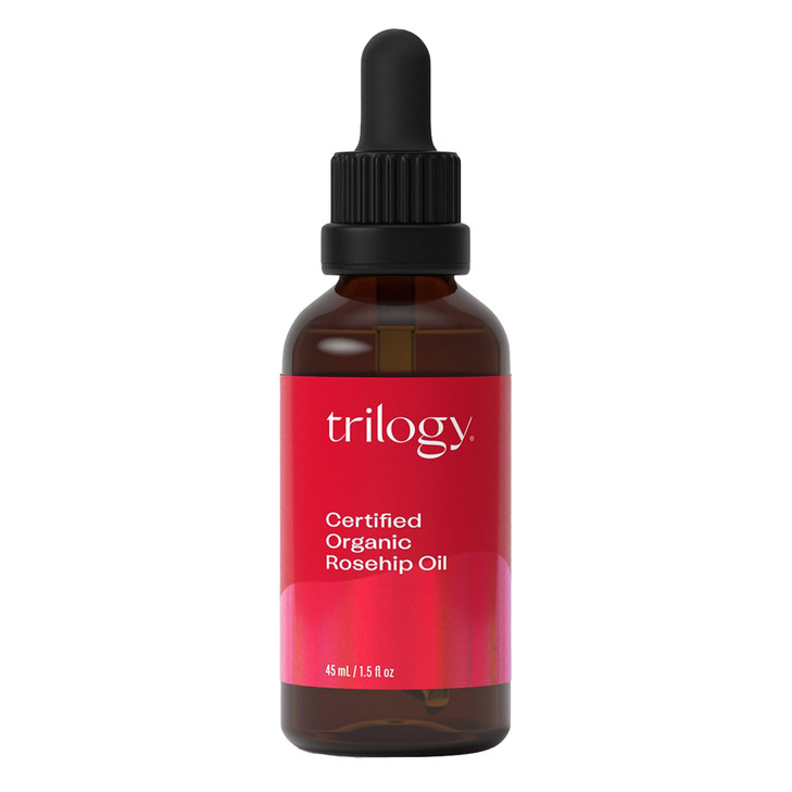 Trilogy Certified Organic Rosehip Oil - Pure Cold-Pressed Rosehip Seed Oil for Scars, Stretch Marks, Fine Lines & Wrinkles - With Omega 3, 6 & 9 for