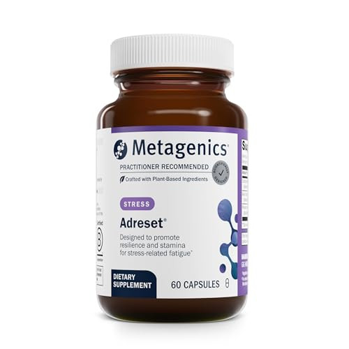 Metagenics Adreset - Adaptogen Formula with Rhodiola, Panax Ginseng & Cordyceps - Supports Stress Resilience, Energy & Fatigue Relief - Non-GMO, Glut