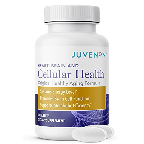 Juvenon Cellular Health | Heart, Brain Supplement with Acetyl L-Carnitine and Biotin - Supports NAD+ Function, Energy Production, Mood, Revitalized M