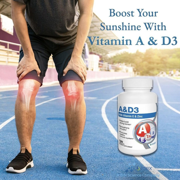 Roex Vitamin A and D Plus E Nutritional-Supplement, 120 Count