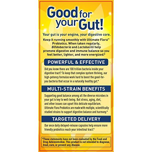 Renew Life Ultimate Care Probiotic Capsules, Daily Supplement Supports Respiratory, Digestive and Immune Health, L. Rhamnosus GG, Dairy, Soy and glut