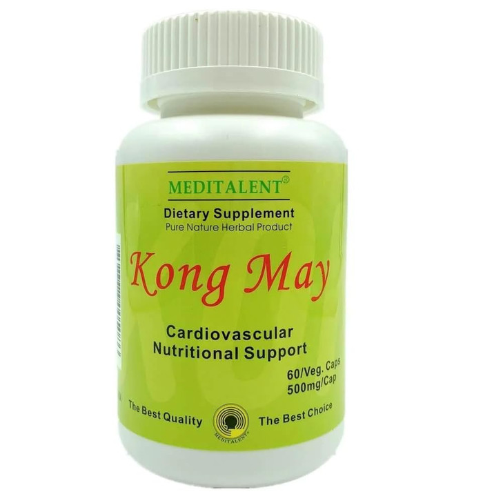 Kong May Herbal Supplement with Red Yeast Rice, Natto Fermented Powder, Antrodia Mushrooms | All-Natural Cardiovascular Support for Overall Health an