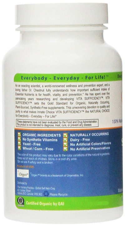 Innate Choice Vita Sufficiency, 60 vegetarian capsules