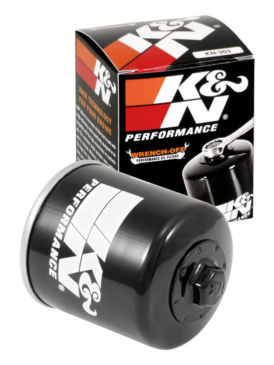K&N Motorcycle Oil Filter: High Performance, Premium, Designed to be used with Synthetic or Conventional Oils, Wrench Off Nut: Fits Select Honda, Kaw