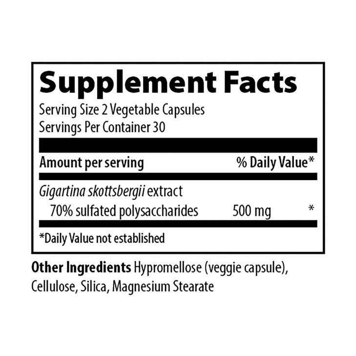 Vibrant Health, Gigartina Red Marine Algae, Plant-Based Immune Support, 60 Capsules (FFP)