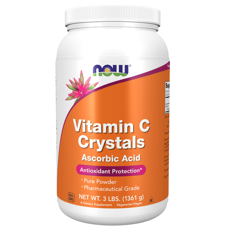 NOW Foods Supplements, Vitamin C Crystals (Ascorbic Acid), Antioxidant Protection*, 3-Pound
