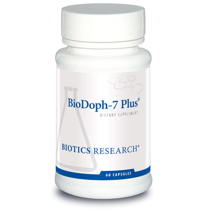 Biotics Research BioDoph7 Plus Prebiotics Probiotics for Women/Men - 400 mg - Daily Probiotic Promotes Digestive Health, Gut Health, Clearer Skin - 6