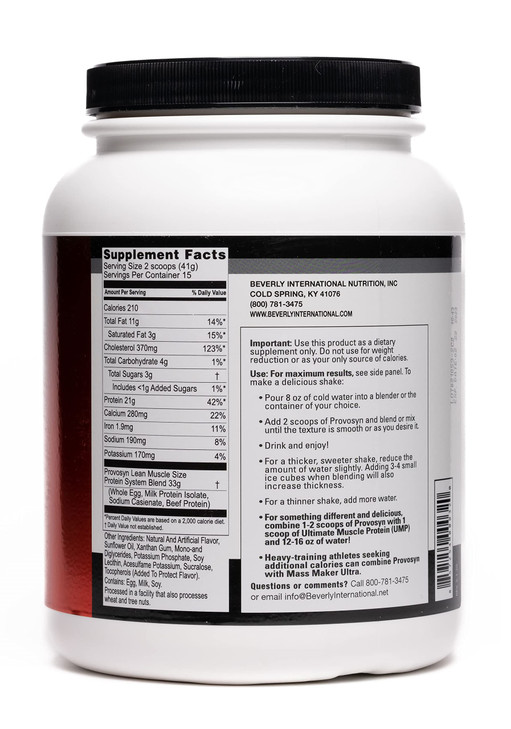PROVOSYN. The Original Ultra-Premium Whole Egg, Milk (Casein + Whey) and Beef Protein Powder. Fast Muscle Building + Recovery. Perfect for Hard Gaine