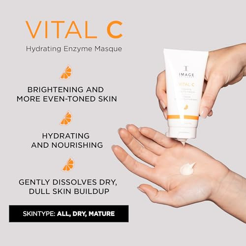 IMAGE Skincare, VITAL C Hydrating Enzyme Masque, Brightening Facial Mask with Vitamin C and Hyaluronic Acid, 2 oz