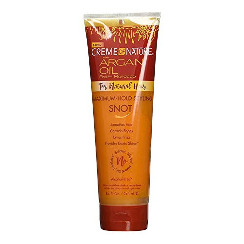 Creme Of Nature Argan Oil Maximum Hold Snot Gel 8.4 Ounce (248ml) (2 Pack)