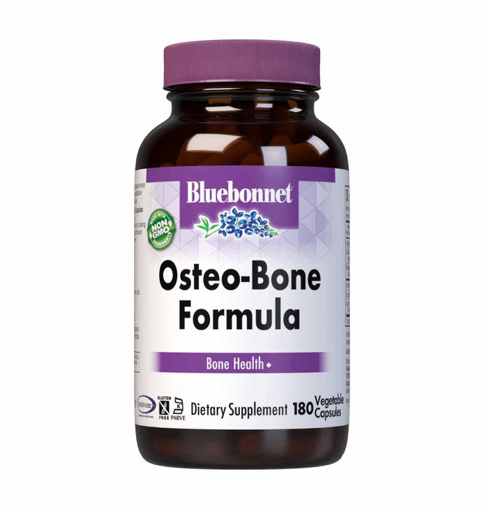 BlueBonnet Osteo-Bone Formula Vegetarian Capsules, 180 Count