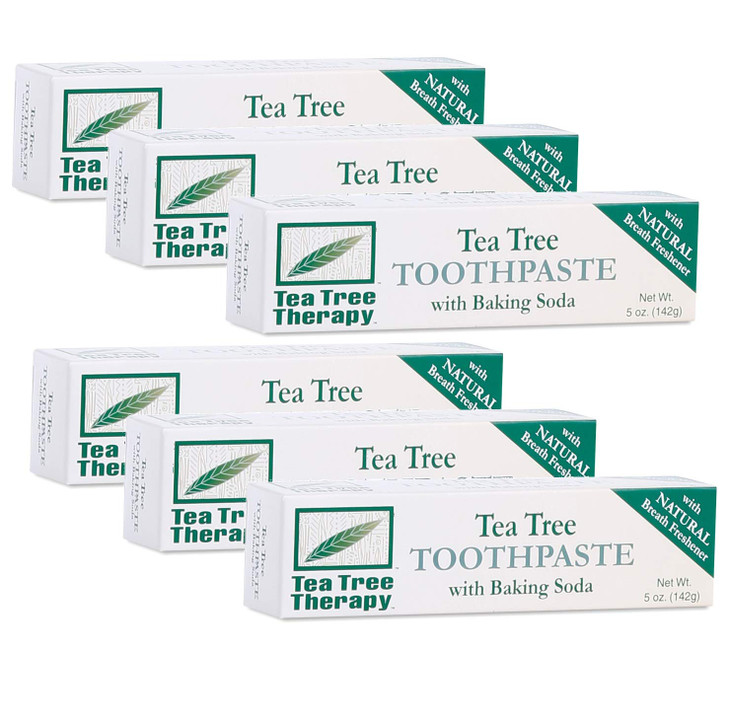 Tea Tree Therapy Tea Tree Tpste,Bak Soda, 5 oz 6 pk