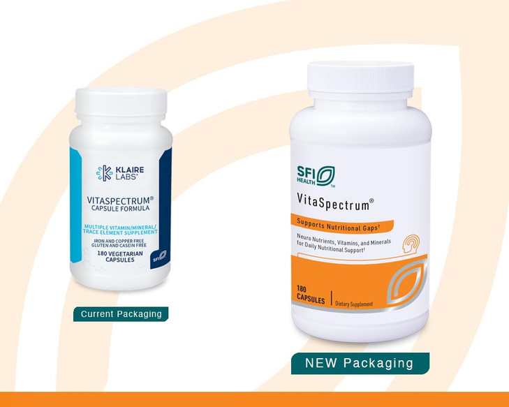 Klaire Labs SFI Health VitaSpectrum Capsules - Multivitamin for Kids with 28 Essential Nutrients Including Folate, B12, B6, Antioxidants, Vitamin E &