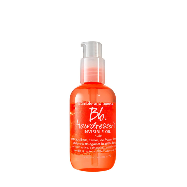 Bumble and bumble. Hairdresser's Invisible Oil Frizz-Reducing Hair Oil | Heat Protection, Frizz Control + Shine | Curly, Wavy, Straight | With Grapes