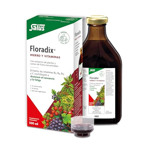 Flora, Floradix Iron + Herbs, Natural Liquid Iron Supplement, 17 fl Ounce (500 ML)