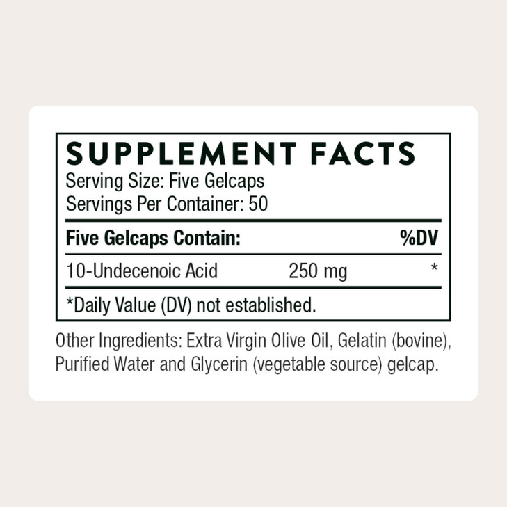 THORNE - Undecylenic Acid (Formerly Formula SF722) - 250 mg of Undecylenic Acid - for a Healthy Balance of Gut & Vaginal Flora* - Gluten Free - 250 G