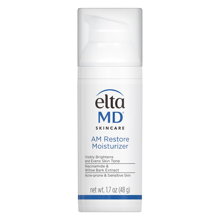 EltaMD AM Restore Face Moisturizer for Women and Men, Light Moisturizer Face Cream, Made with Niacinamide and Hyaluronic Acid, 1.7 oz Pump
