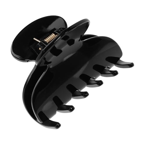 France Luxe Black Hair Clip for Women, Small Couture Claw Clip, Strong Hold, Lightweight Feel, Damage-Free Design, Perfect for Half-Up Hairstyles