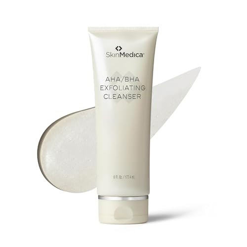 SkinMedica AHA/BHA Exfoliating Face Wash - Gentle Facial Exfoliating Scrub with Jojoba Oil for Smoother, Radiant Skin - Helps Improve the Appearance