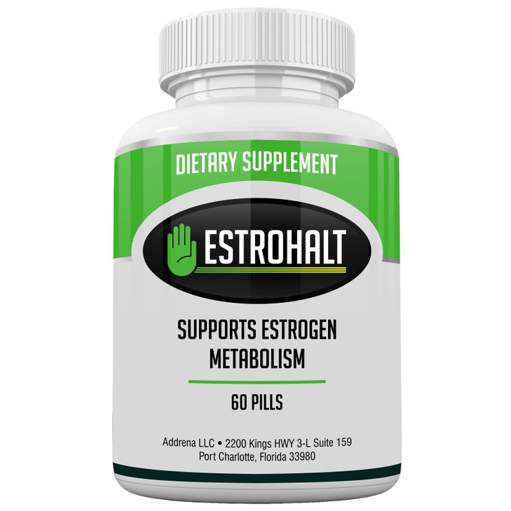 Estrohalt 2 Pack 120 Pills- Best Estrogen Blocker DIM Supplement (Diindolylmethane) and Indole-3-Carbinol (I3C) for Women & Men | Natural Aromatase I