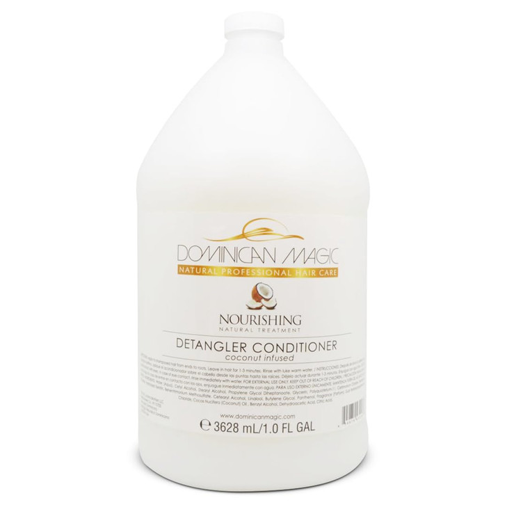 Dominican Magic Detangler Coconut-Infused Conditioner  1 Gallon (3628ml) | Ultra-Hydrating & Strengthening | Softens, Detangles & Restores Shine for