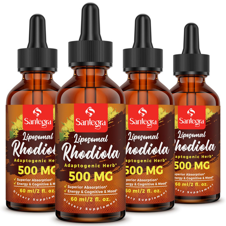 57,000 MG Liposomal Active Rhodiola Rosea Supplement with Ashwagandha, Liquid for High Absorption, Rhodiola Rosea Root Extract Tincture for Energy, S