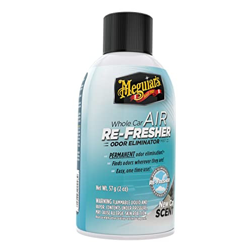 Meguiar's G16402 Whole Car Air Re-Fresher Odor Eliminator Mist, New Car Scent, 2 Fluid Ounces