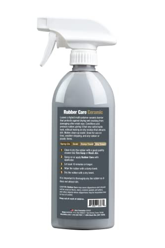 Aero Cosmetics Ceramic Tire Dressing Protector, No Tire Shine, No Dirt or Brake Dust Attracting Residue 16 Fl. oz (2-Pack) Satin/Matte Finish Stays C
