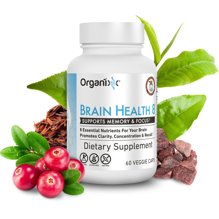 Organixx Ageless Brain Powerful Brain Health Supplement to Support Brain Function, Clarity, Focus, Re-Energize Brain Cells, Helps Promote a Balanced