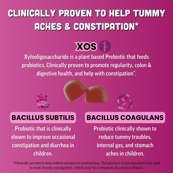 Llama Naturals Kids Probiotic with Prebiotic Fiber, Vegan, Organic Prebiotics and Probiotics Gummies for Gut Health Support, Toddler Real Fruit Gummy