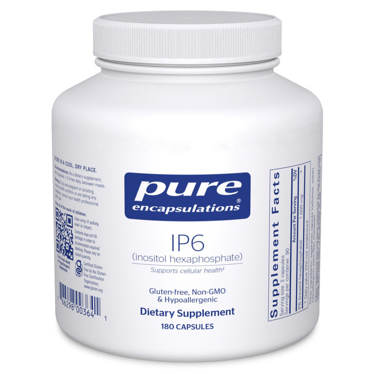 Pure Encapsulations IP6 (Inositol Hexaphosphate) | Hypoallergenic Antioxidant Support for Breast, Colon and Liver Cell Health | 180 Capsules