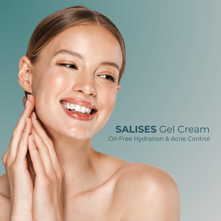 Sesderma SALISES Moisturizing Gel Cream, Acne Treatment for Oily & Combination Skin, Control Breakouts & Hydrate, 1.7 fl oz