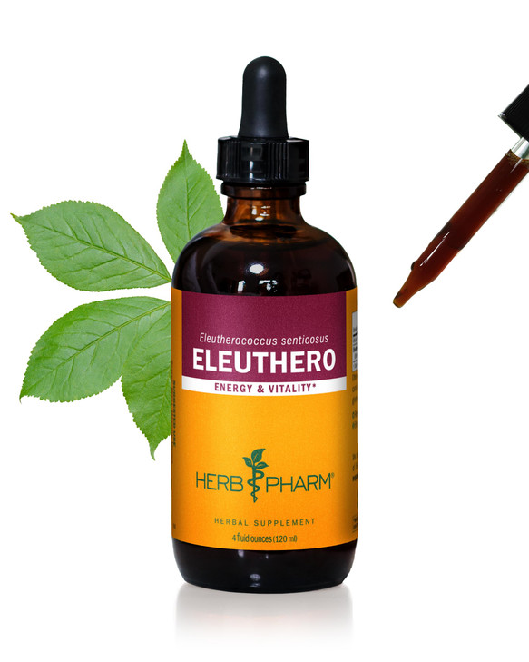 Herb Pharm Eleuthero (Siberian Ginseng) Root Liquid Extract for Energy and Stamina, Cane Alcohol, 4 Ounce