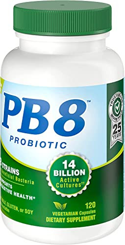 Nutrition Now PB8 Pro-Biotic Vegetarian Acidophilus - Pack of 3 - 120 Capsules Each