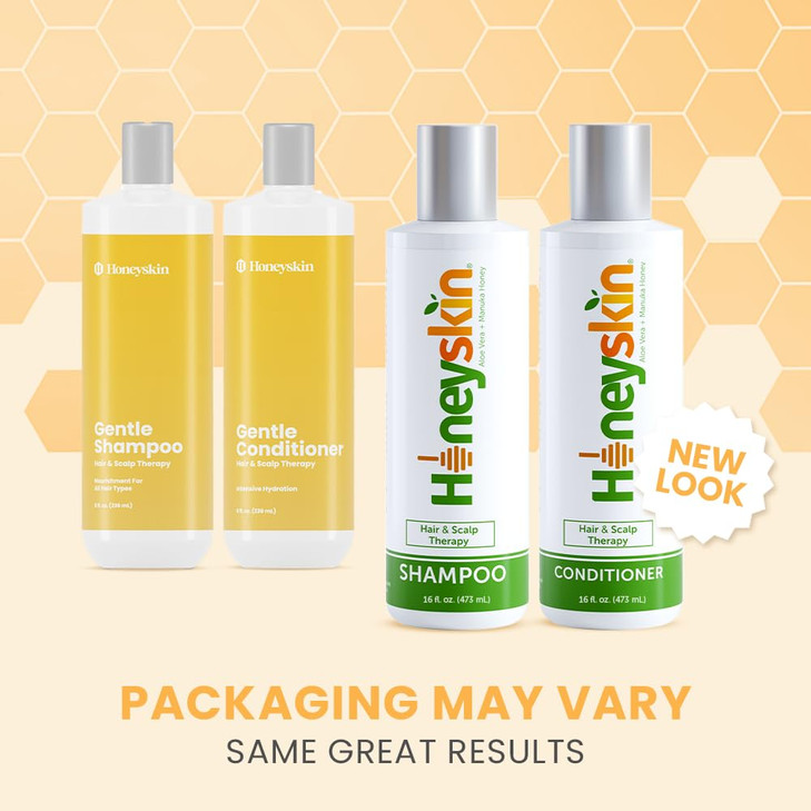 Honeyskin Hair Growth Shampoo and Conditioner for Women  Sulfate-Free, Hydrating & Volumizing Set with Manuka Honey & Aloe Vera  Non-Toxic Hair Thi