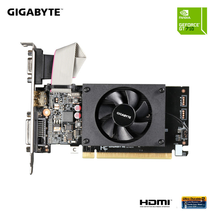 GIGABYTE 2GB RAM DDR3 SDRAM Video Graphics Cards GV-N710D3-2GL REV2.0 for Desktop