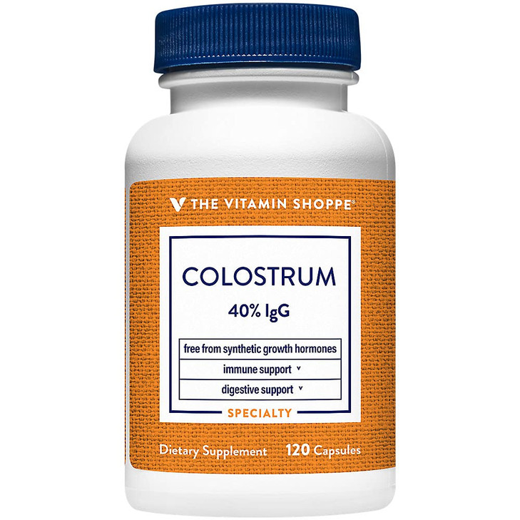 Colostrum 40% IGG - Supports Immune Health, Hormone & Antibiotic Free, Once Daily (240 Capsules) by The Vitamin Shoppe