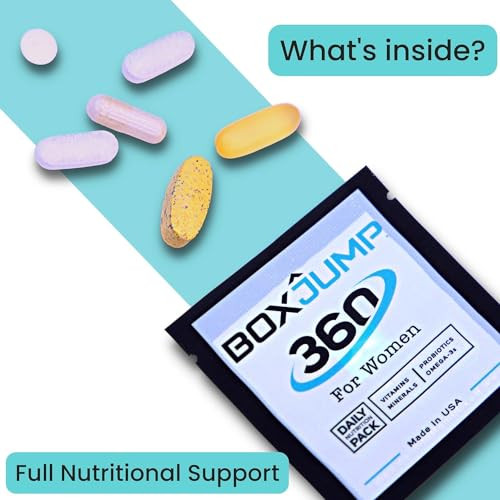 Womens Daily Multivitamin Packs with Essential Vitamins and Minerals  Includes Vitamin D, C, E, A, B12 for Energy, Endurance, Immune Support, Bone