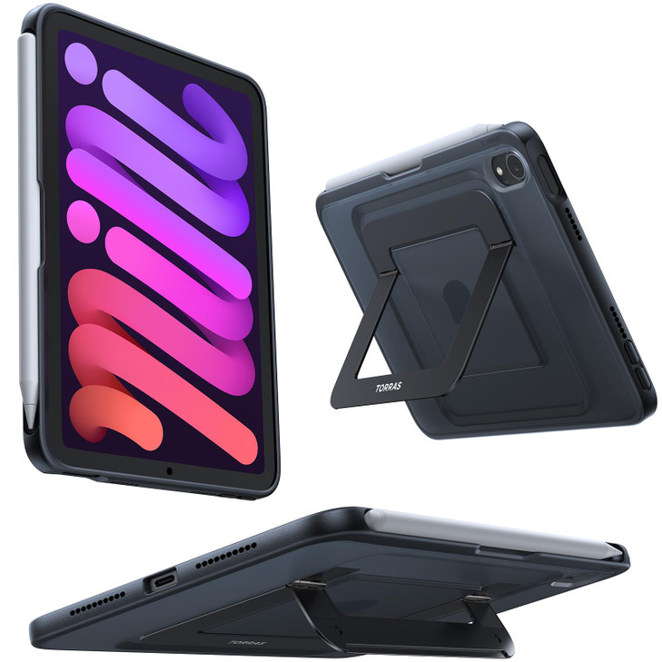 TORRAS for iPad Air 5th (2022) / 4th (2020) Generation 10.9 inch Case, Ultra Stable Stand, Multiple Adjustable Viewing Angles, Protective Kickstand C