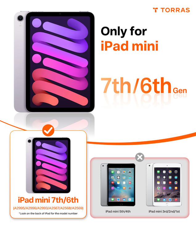 TORRAS for iPad Air 5th (2022) / 4th (2020) Generation 10.9 inch Case, Ultra Stable Stand, Multiple Adjustable Viewing Angles, Protective Kickstand C