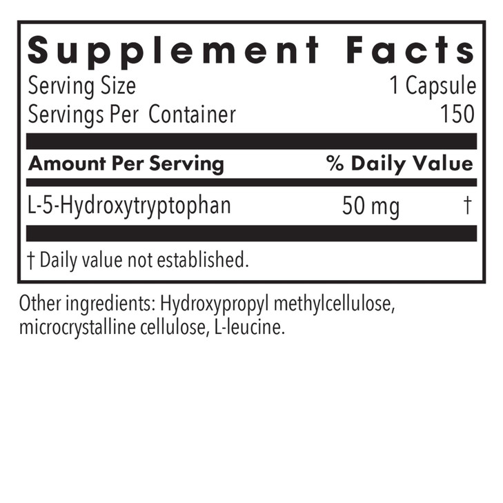 Allergy Research Group NutriCology 5-HTP - Delivers 50 mg L-5-Hydroxytryptophan - Supports Serotonin Pathways, a Positive Outlook & Restfuness - 150